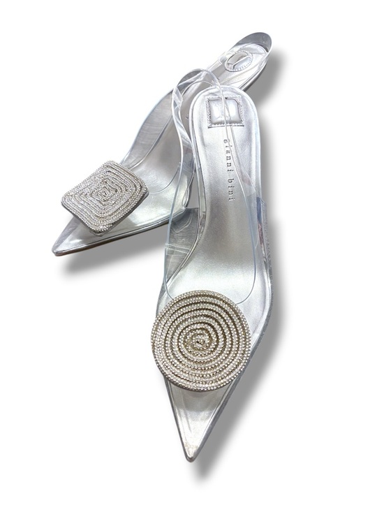 Gianni Bini Shoes - 💎 Gianni Bini Clear Rhinestone Heels Size 8 Cinderella Pointed Toe Pumps